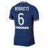 Camisola Paris Saint-Germain Marco Verratti 6 Equipamento Primeiro 2021-2022 Manga Curta